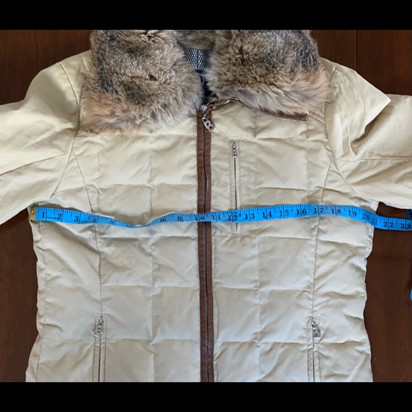 Vintage BOGNER Quilted Down Jacket with Real Fur Collar - Picture 7 of 16